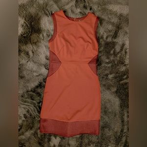 Burgundy cap sleeve mini dress